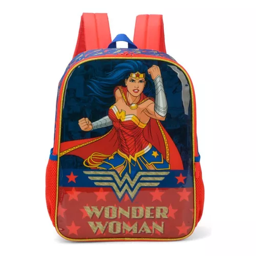 Mochila Wonder Woman Azul 40x30x15 Cm