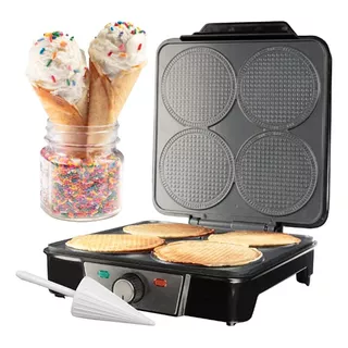 Mini Waffle Ice Cream Cone Maker - Hornea 4 Mini Conos Ca