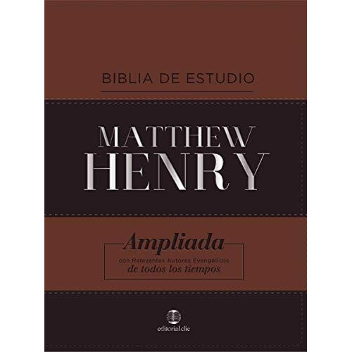 Libro : Rvr Biblia De Estudio Matthew Henry, Leathersoft,...