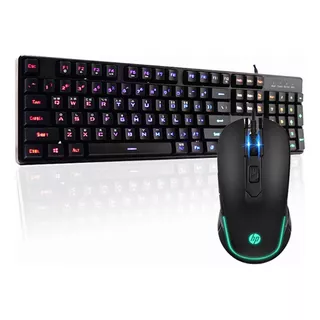 Kit Gamer Hp Km200 Rgb Mouse + Teclado Esp