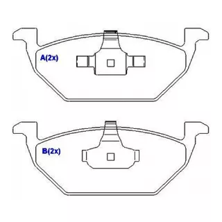 Jogo Pastilha Freio Dianteiro Vw Fox 1.0 1.6 8v 2013