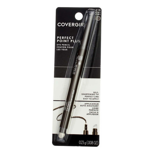 Delineador De Ojos Covergirl Perfect Point Plus Eye Pencil Color 215 Grey khaki Efecto Mate