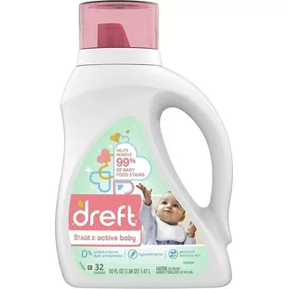 Detergente Dreft Líquido Para Bebe Con 32 Lavadas - Etapa 2