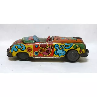 Auto Saxo Hippie Antiguo En Chapa Litografiada Saxo