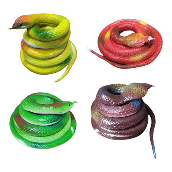 Adorno de goma Lie Snake para decoración de bromas, varios colores