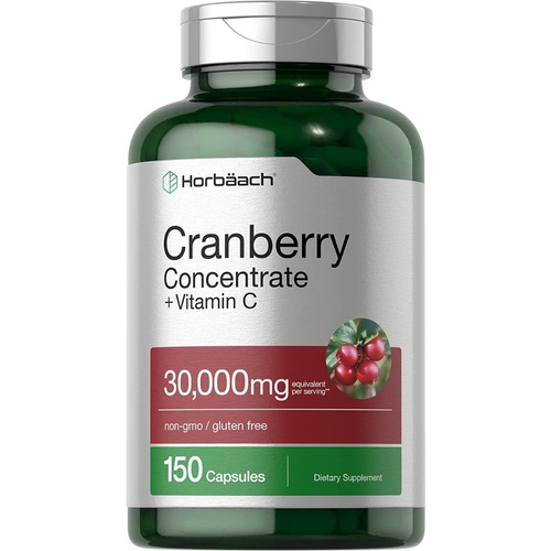 Cranberry 30,000 Mg + Vitamin C 150 Cap Triple Fuerza 