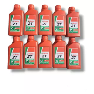 Kit 10 Lubrificantes  Para Motores 2 Tempos Castrol 500ml