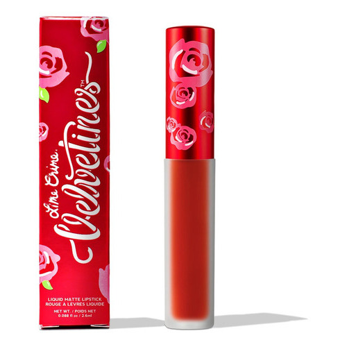 Lápiz labial mate Lime Crime Velvetines, acabado mate, color calabaza