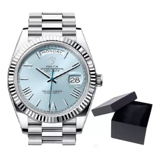 Relógio Rolex Day-date Azul Glacial Calibre Base Eta Safira
