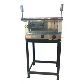 Forno Pizza À Gás 45x45 Com Pedra Refratária E Cavalete