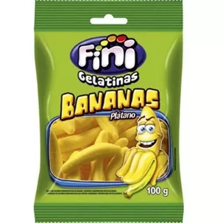 Bala De Gelatina Bananas Fini Pacote 90g