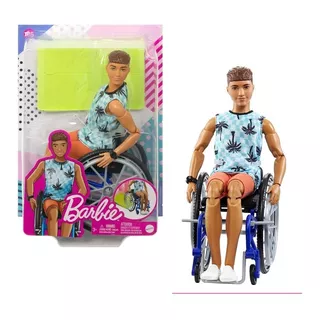 Ken Barbie Fashionista 195 Silla De Ruedas Mattel