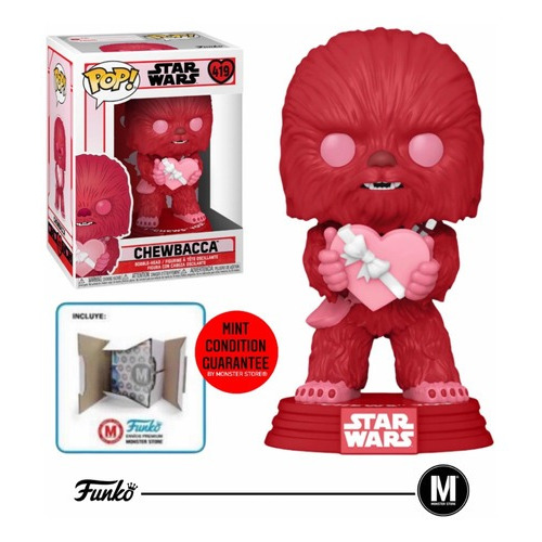 Funko Pop Chewbacca #419 Star Wars Valentine Day ( Pink