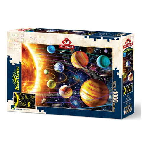 Sistema Solar Rompecabezas Neón Art Puzzle 1000 Piezas 5012