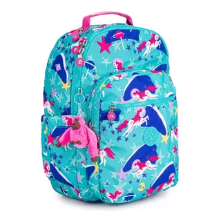 Mochila Kipling Seoul Space Unicorns Desenho Do Tecido Estampado