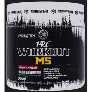 Pré Workout Monster M5 300g - Probiotica Frutas Vermelhas