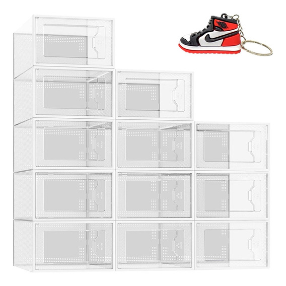 Caja Zapatos Tenis Zapatera Organizador Shoe Box 12 Pzas L