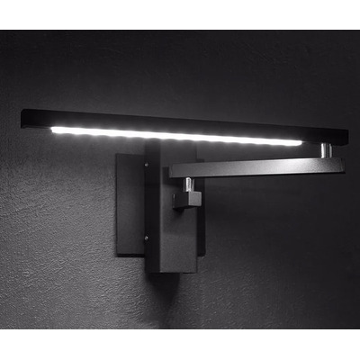 Aplique Brazo Movil Articulado Negro Deco Con Led Incluido 