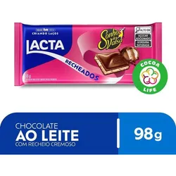 Chocolate Ao Leite Lacta Com Recheio Sonho De Valsa 98g no Mercado Livre com oferta e cupom de desconto