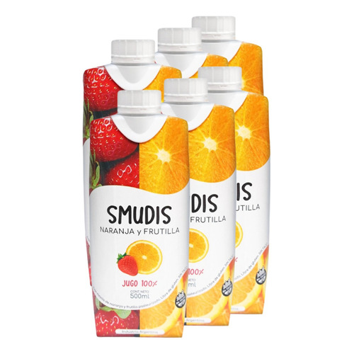 Jugo Smudis 100% Fruta Pasteurizado 500 Ml Sin Tacc Pack X6