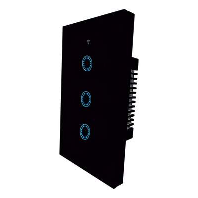 Tecla Smart Tapa De Vidrio Wifi Touch 3c Negro Tbcin
