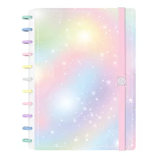 Caderno De Disco Iscool Inteligente Grande Color Estrelas