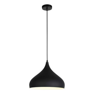  Colgante 1 Luz Proi Negro Apto Led E27 Deco Luz Desing Negro