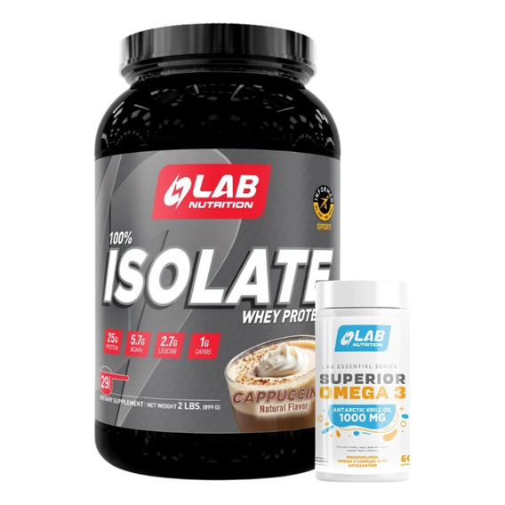 100% Isolate Whey Protein 2lb + Omega 3 Krill