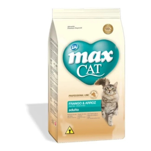 Max Cat alimento professional line para gato adulto sabor pollo y arroz en bolsa de 10kg