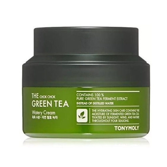 Crema Green Tea Watery Cream Tonymoly The Chok Chok de 60mL