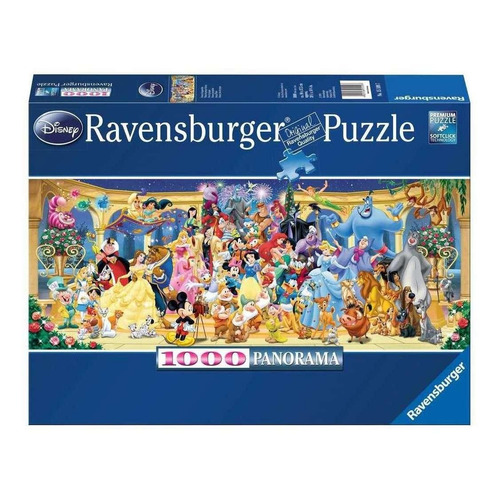 Rompecabezas Ravensburger Panoramic Disney, Foto de Grupo 15109 de 1000 piezas