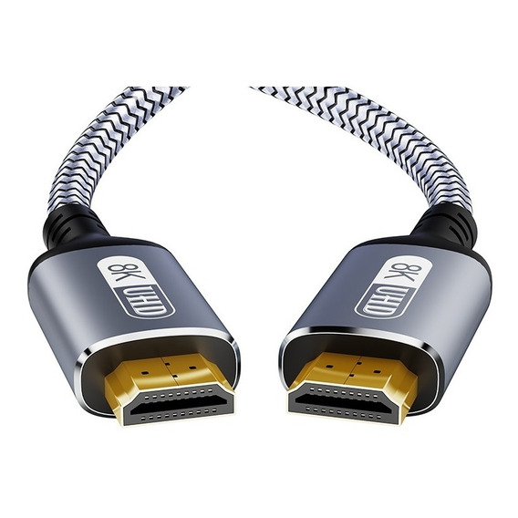 Cable Hdmi 8k / 4k  V2.1  48gbps 2 Metros Trenzado