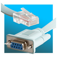 Cable Rj45 Macho A Db9 Rs232 Hembra Consola Cisco Ethernet