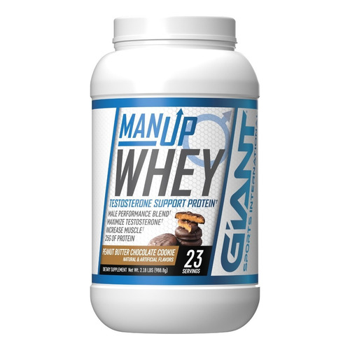 Giant Man Up Whey Protein | Creatina + Potenciador Testo 2lb Sabor Peanu Butter Chocolate Cookie