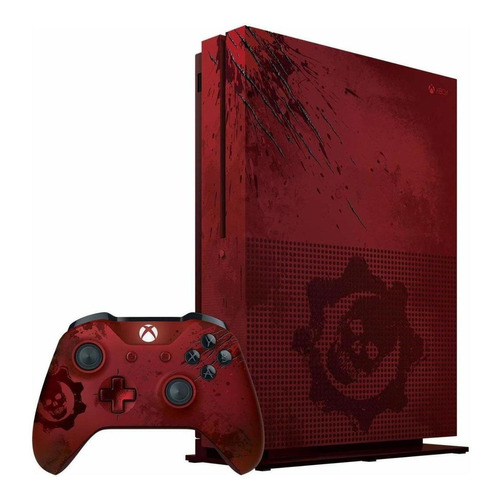 Microsoft Xbox One S 2TB Gears of War 4 Limited Edition color  crimson