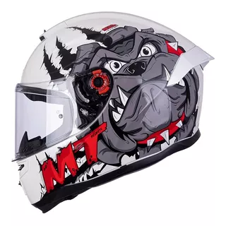 Casco Integral Moto Mt Stinger Hummer Neron D5 Rojo - Brm