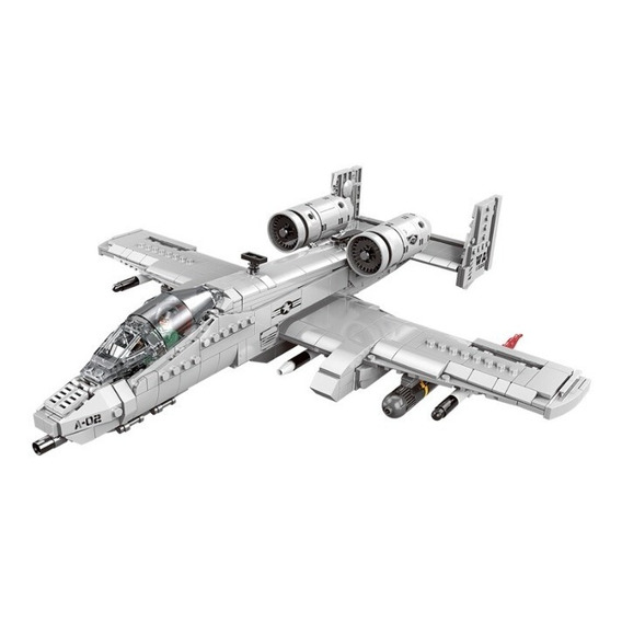 Avión De Ataque A-10c Warthog Usaf Compatible Lego Blockwar