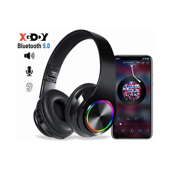 Audífonos Inalámbricos Xgody B39 Bluetooth Game Hi-fi  Con Luz Rgb Led