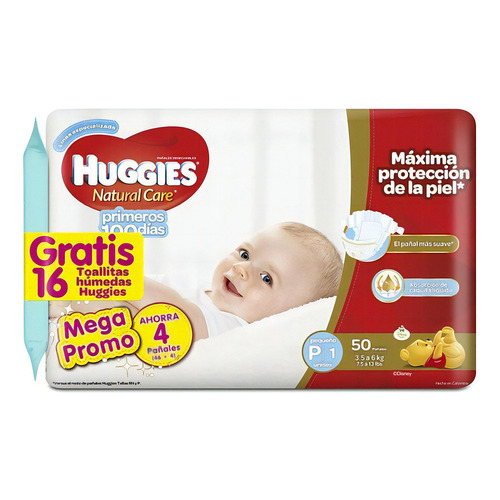 Pañales Huggies Natural Care sin género P