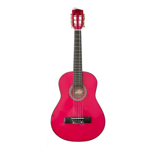 Guitarra Clásico 39 PuLG De Niños Color Rojo P-g2-e2