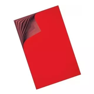 Kit 10 Folhas Papel Carbono Vermelho Para Pintura Porcelana 