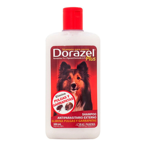 Dorazel Plus Shampoo Anti Pulgas Y Garrapatas Perros 300ml