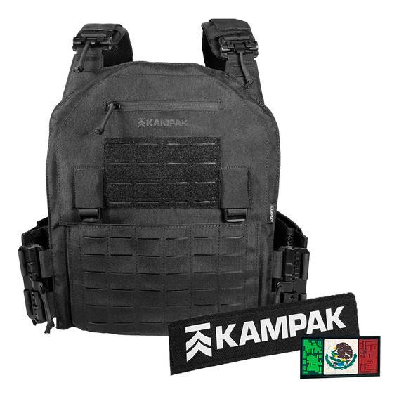 Chaleco Táctico Porta Placa Kampak Kv02bk Liberación Rápida