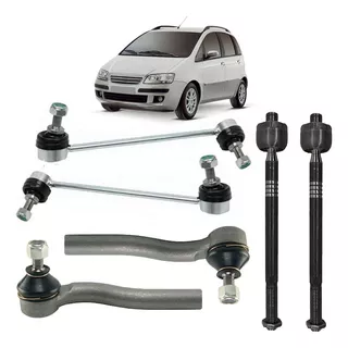 Kit Braço Barra Axial Terminal Bieleta Fiat Idea 2006/2016