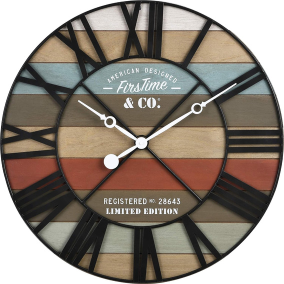 Reloj De Pared Con Diseño De Granja Marítima Firstime & Co