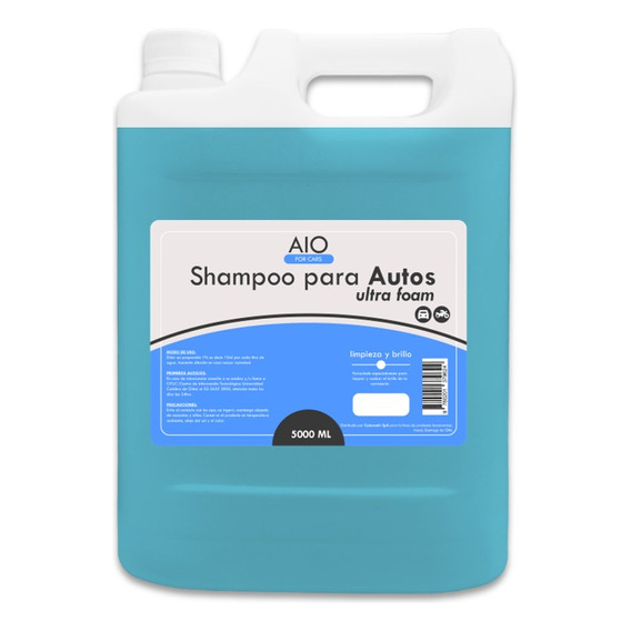Shampoo Para Auto Ultra Foam Brillo Activo 5lt Aio