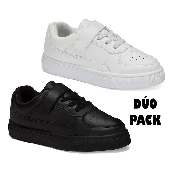 Tenis Dúo Pack Andrea Ligero Blanco Negro