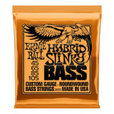 Cuerdas Bajo Ernie Ball 2833 Slinky Nickel Wound 45-105