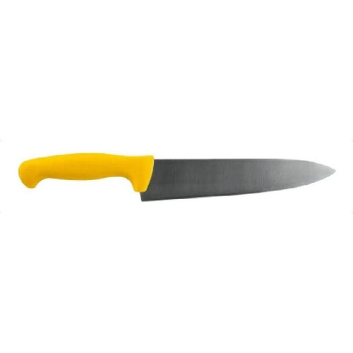 Cuchillo Para Cocina Chef Polipropileno Amarillo 20 Cm - Bfw Color Plateado