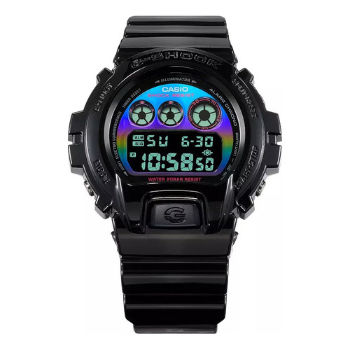 Reloj Casio G-shock Hombre Dw-6900rgb-1cr Color de la correa Negro Color del bisel Negro Color del fondo Mulicolor